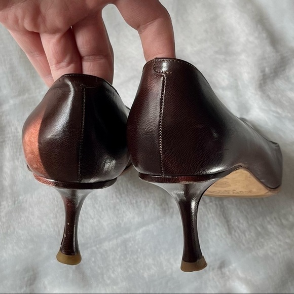 Vintage Jimmy Choo Brown Pumps Size 39 - Picture 9 of 11